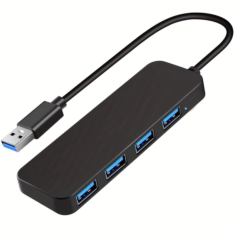 4-Port USB 3.0 Hub – High-Speed USB Splitter for Laptop, Printer & More