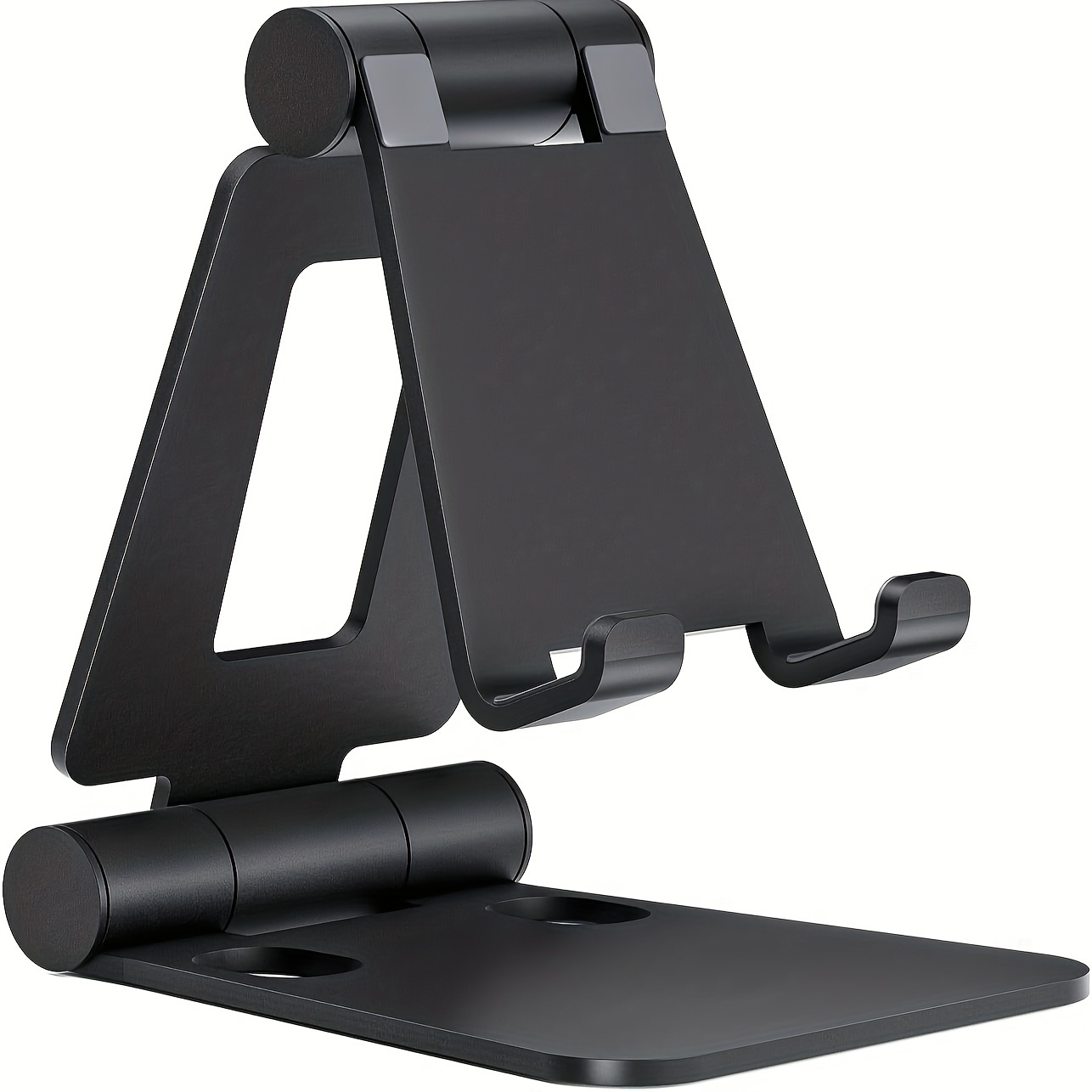 Foldable Metal Phone Holder – Compact, 360° Universal Stand for Desk & Travel