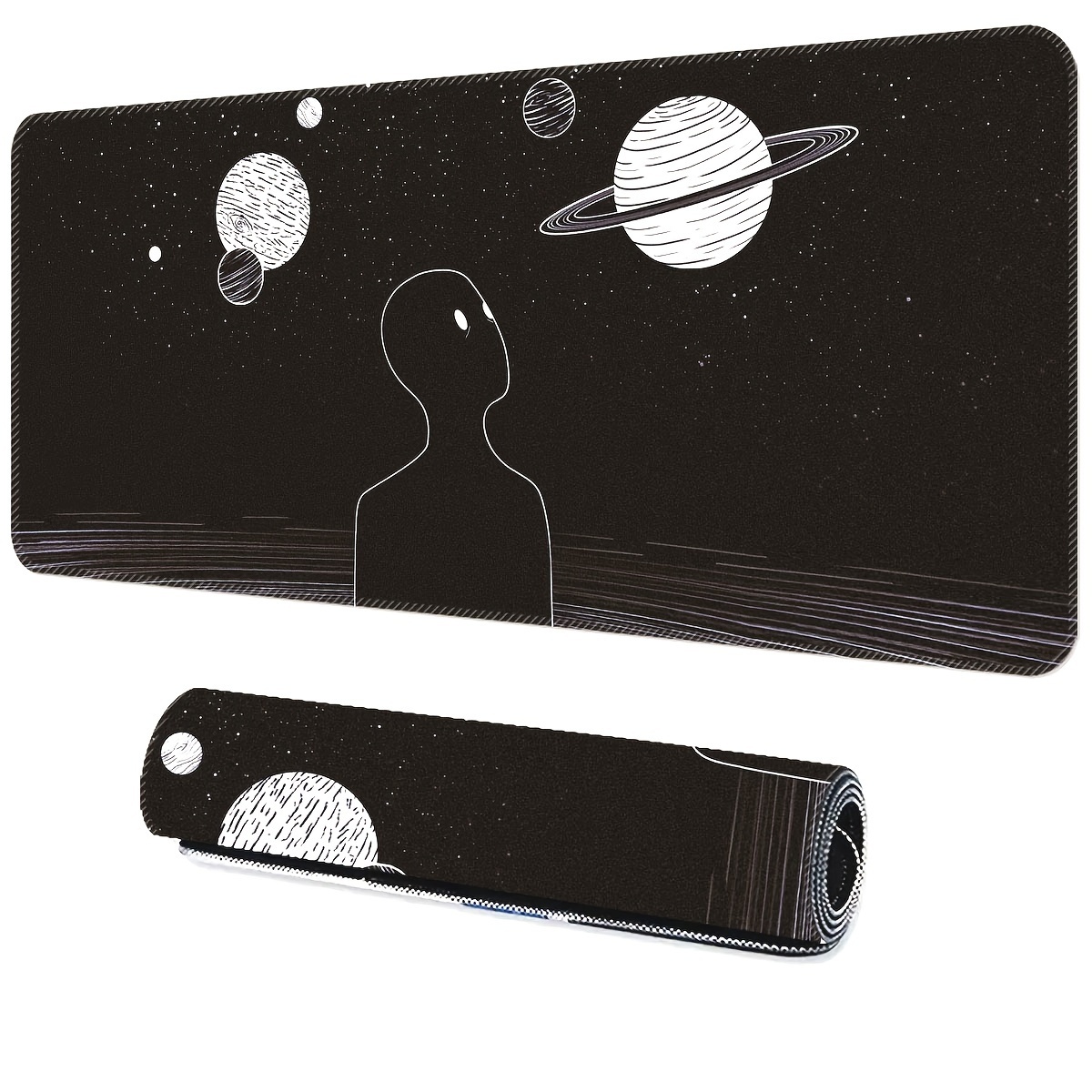 Fantasy Gaming XXL Mouse Pad – Thick Non‑Slip Rubber Desk Mat with Locking Edges