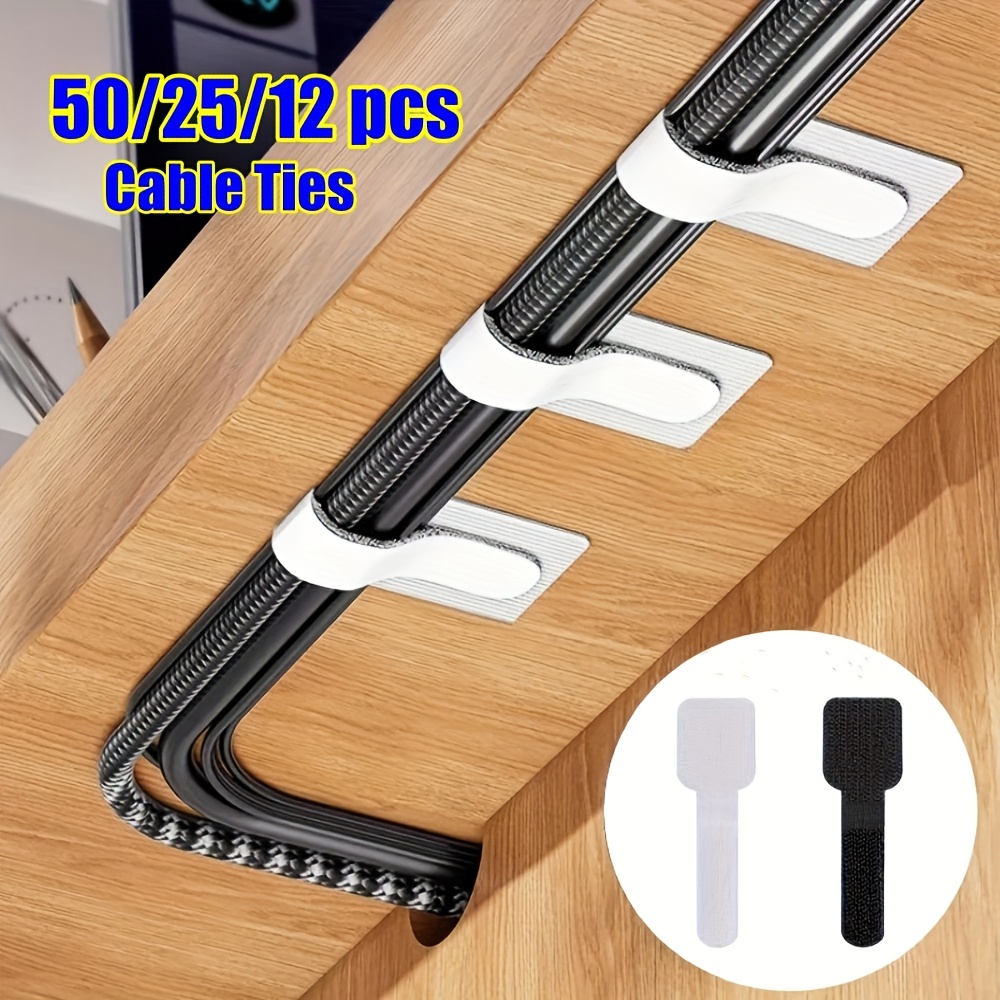 Polyamide Interlocking Magic Patch Cable Ties – Set of 12/25/50 Durable Straps