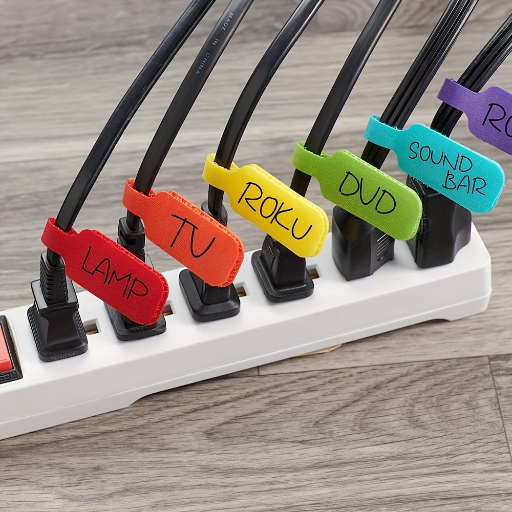 Self-Locking Cable Straps with Writable Labels – Durable Polyamide Organizer